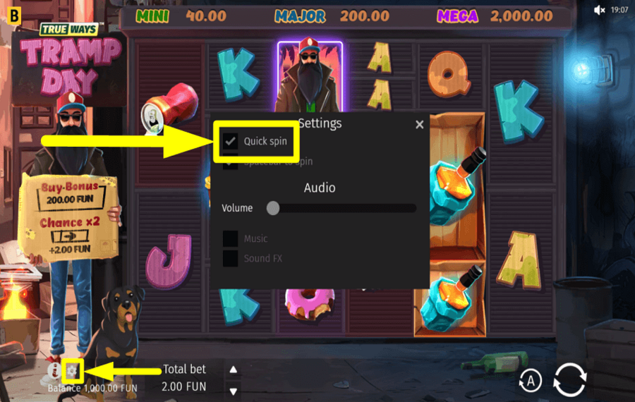 Tramp Day TRUEWAYS TURBO-MODUS AKTIVIEREN.