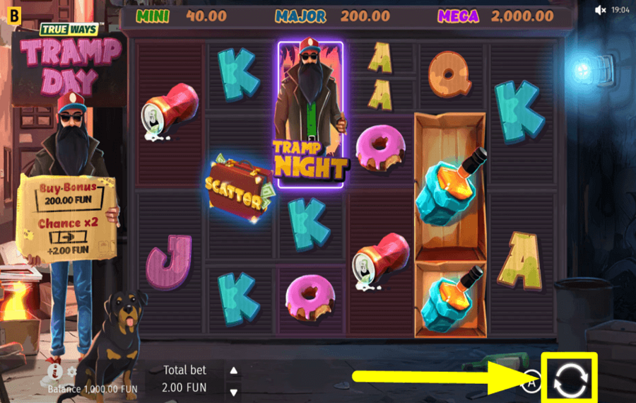 Tramp Day TRUEWAYS STREBEN SIE NACH BELOHNUNGEN.