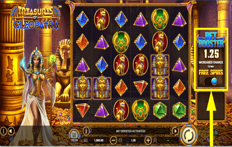 Treasures of Cleopatra PREMI IL BOOSTER.