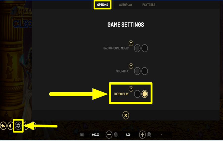 Treasures of Cleopatra ACCELERA IL RITMO.