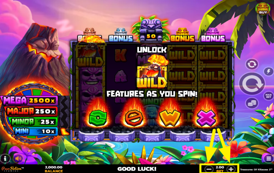 Treasures of Kilauea 2 ВЫБЕРИТЕ ОБЩУЮ СТАВКУ.