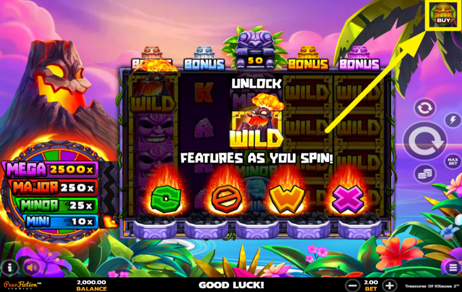 Treasures of Kilauea 2 РАЗБЛОКИРУЙТЕ БОНУСНЫЕ ФУНКЦИИ.