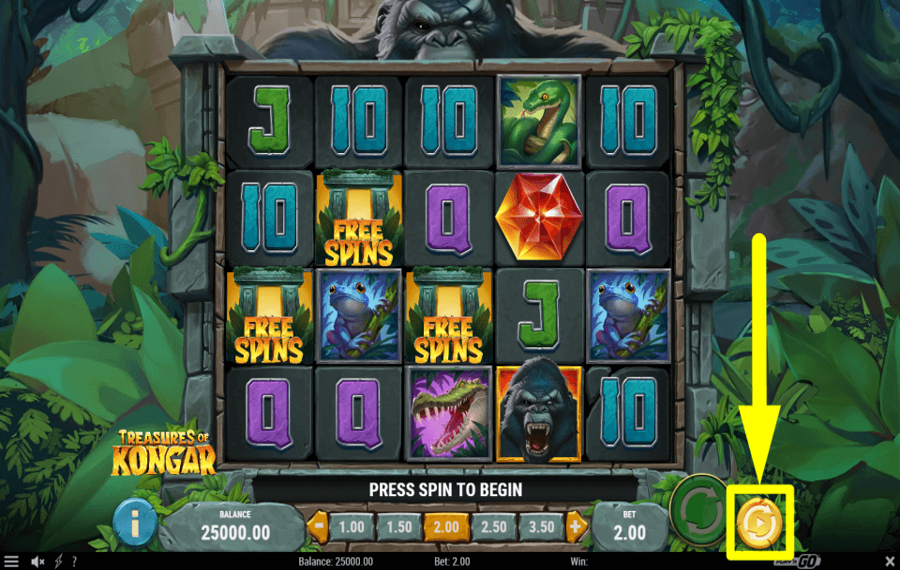 Treasures of Kongar GIRAR AUTOMÁTICAMENTE.