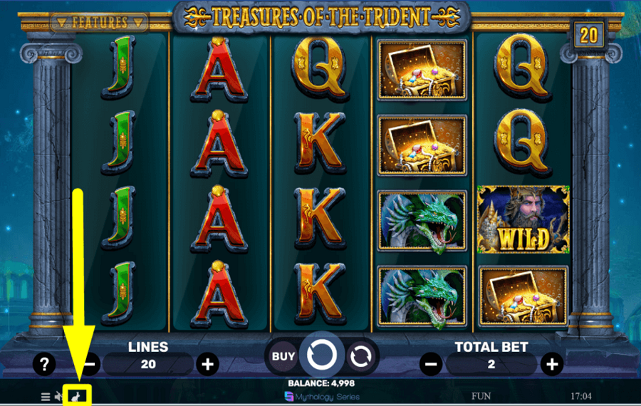 Treasures of the Trident CHANGER LA VITESSE D'ESSORAGE.