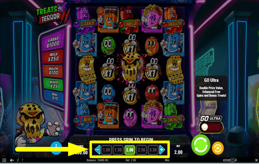 Treats of Terror 2 CHOISISSEZ VOTRE MISE.