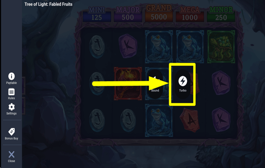 Tree of Light Fabled Fruits SPEED UP THE GAME.