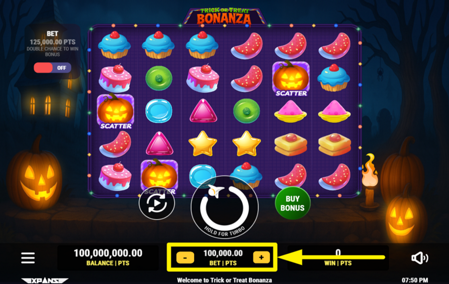 Trick or Treat Bonanza CHOISISSEZ VOTRE MISE.