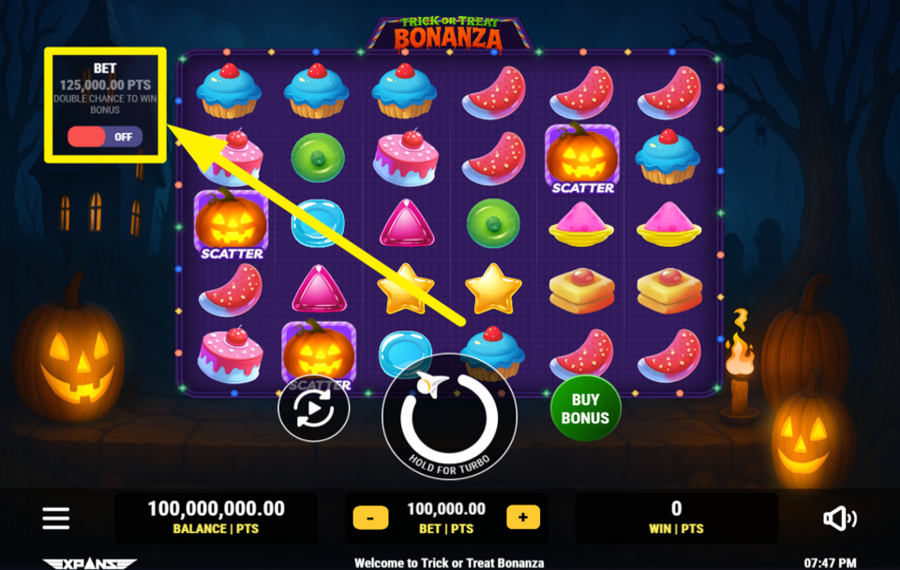 Trick or Treat Bonanza AMÉLIOREZ VOTRE MISE.