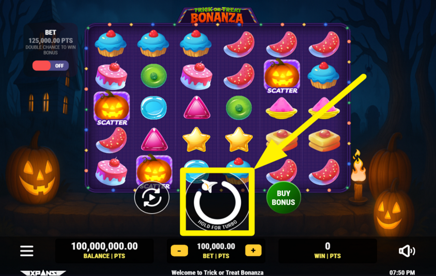 Trick or Treat Bonanza TOURNEZ POUR GAGNER !