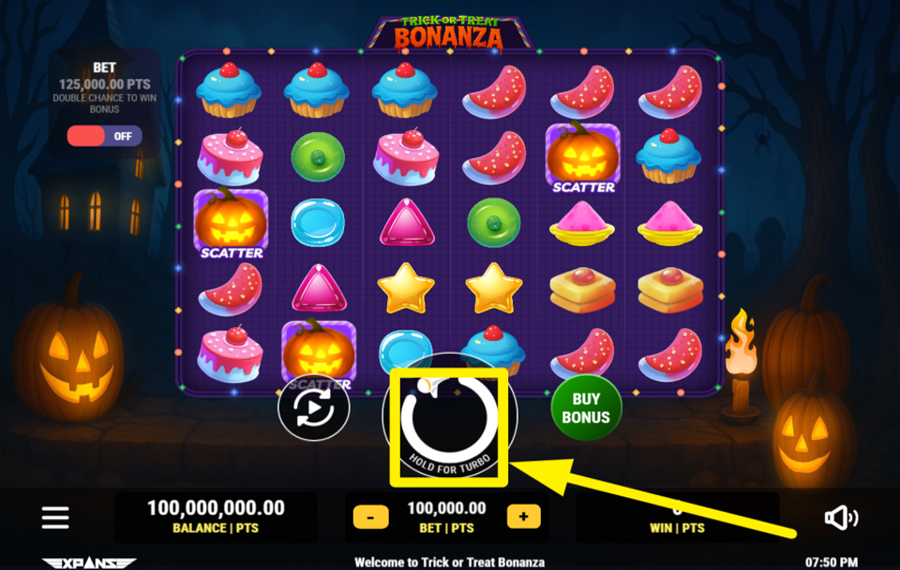 Trick or Treat Bonanza ACCÉLÉREZ L'ACTION.