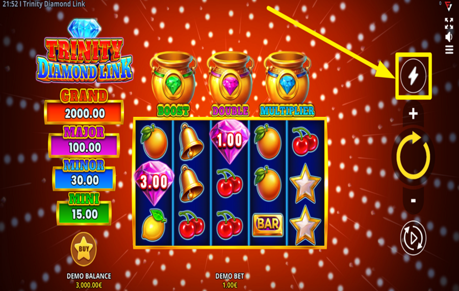 Trinity Diamond Link AMP UP THE GAME.