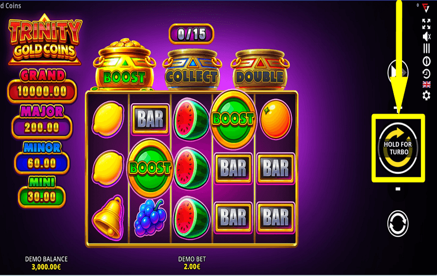 Trinity Gold Coins Running Wins SPIN THE REELS.