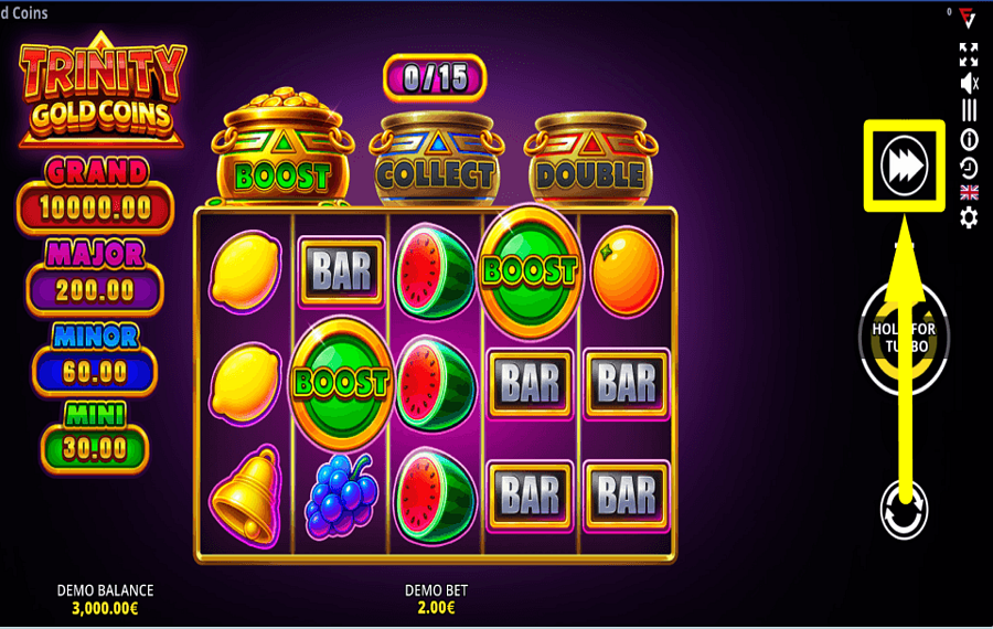 Trinity Gold Coins Running Wins STEP ON THE GAS.