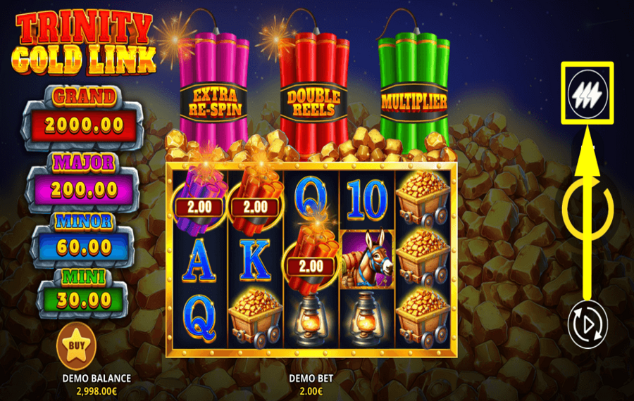 Trinity Gold Link CHANGE GAME SPEED.