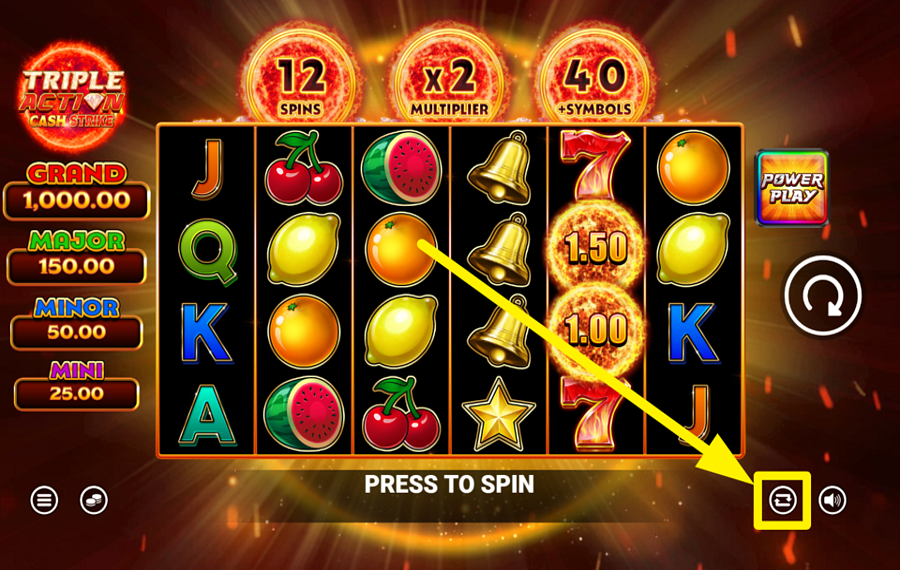 Triple Action Cash Strike ENABLE AUTOPLAY.