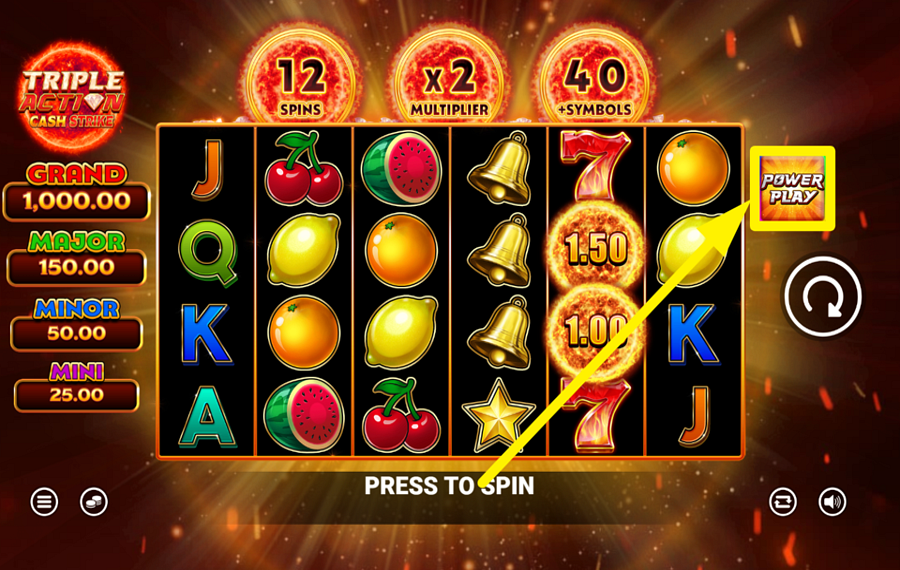 Triple Action Cash Strike STRIVE FOR MORE!