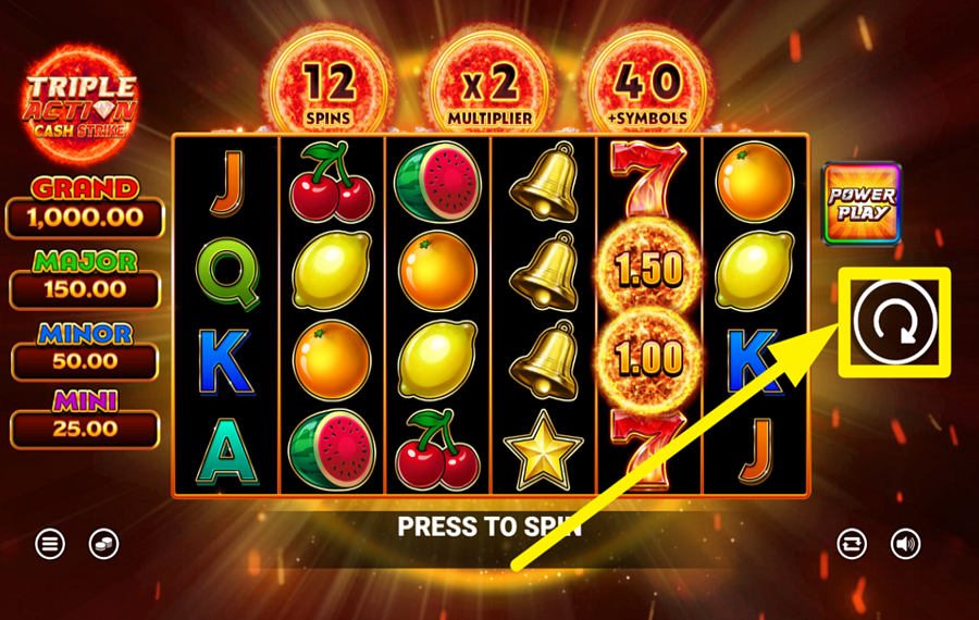 Triple Action Cash Strike SPIN FOR VICTORY!