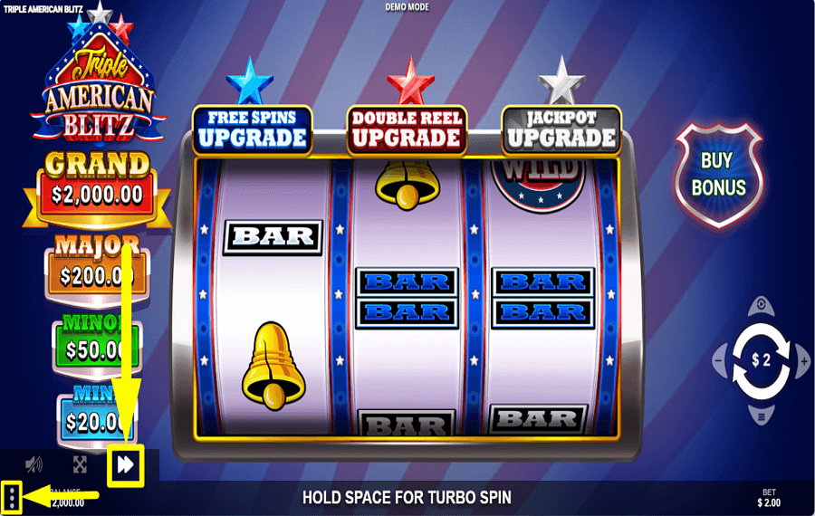 Triple American Blitz CONTROL THE PACE.