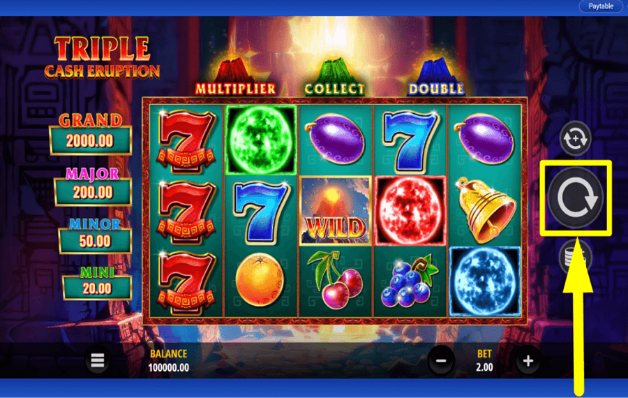 Triple Cash Eruption PREPARATI A GIOCARE.