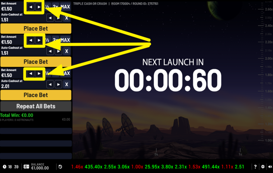 Triple Cash or Crash FAITES VOTRE PARI.