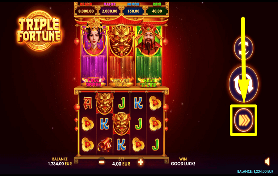Triple Fortune ACTIVATE TURBO MODE.