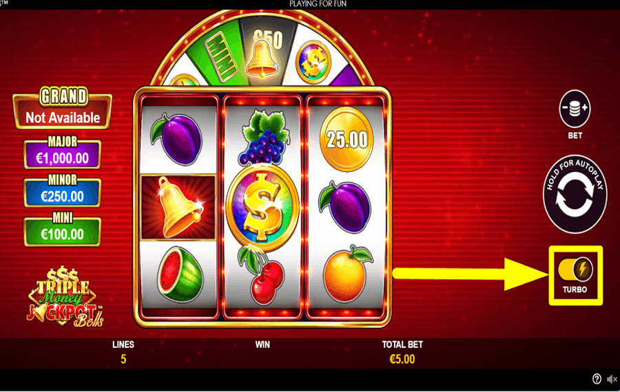 Triple Money Jackpot Bells TURBO EINSCHALTEN.