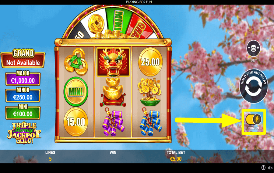 Triple Money Jackpot Gold ÄNDERN SIE DAS TEMPO.