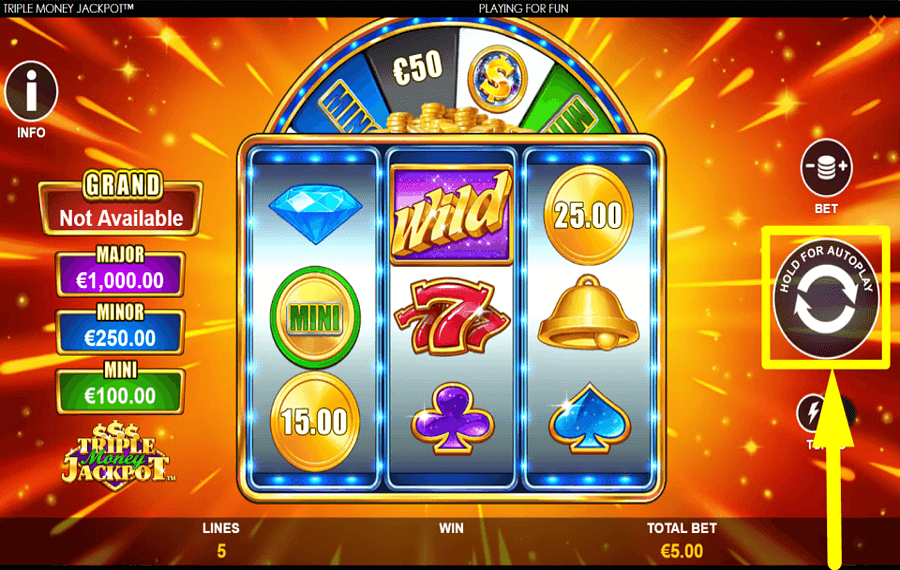 Triple Money Jackpot ZEIT ZUM SPIELEN.