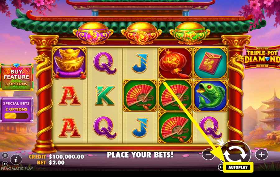 Triple Pot Diamond FAITES TOURNER LES BOBINES AUTOMATIQUEMENT.