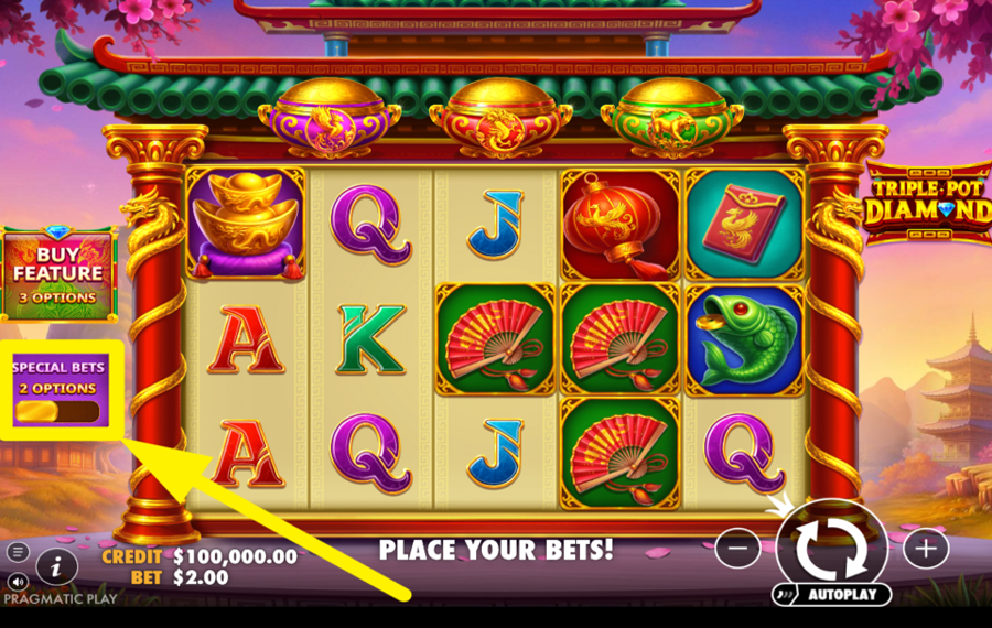 Triple Pot Diamond PROFITEZ DES PARIS SPÉCIAUX.