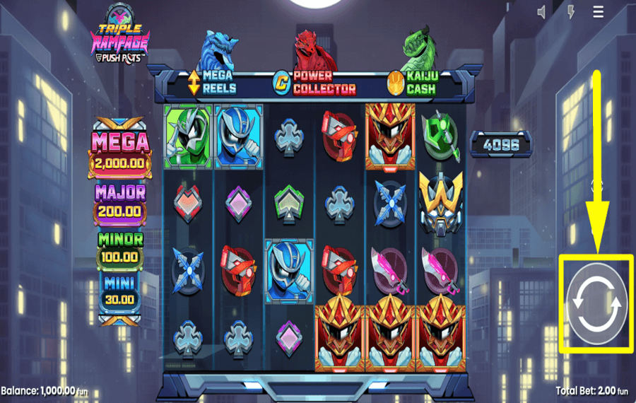 Triple Rampage MACHEN SIE EINE SPUR.