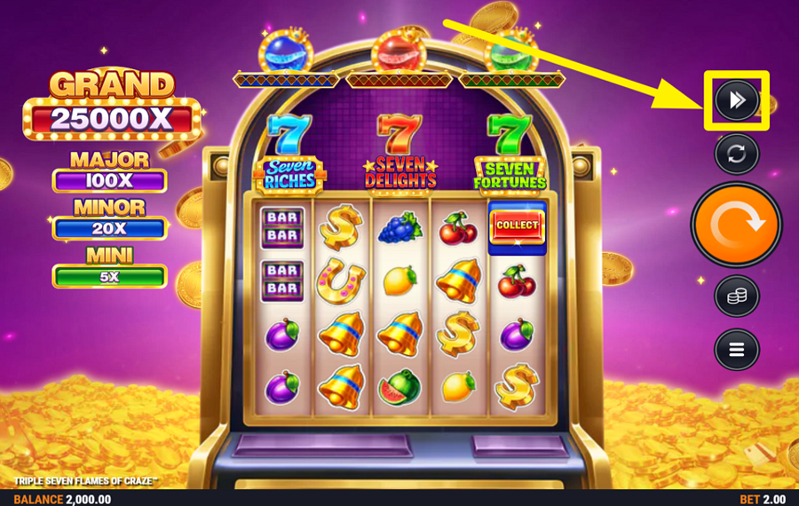 Triple Seven Flames of Craze MAXIMIZE THE SPEED.