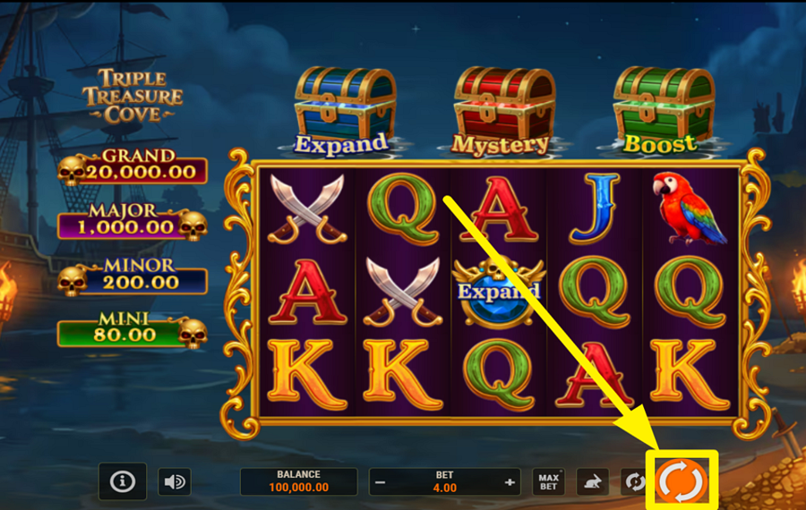 Triple Treasure Cove Hold and Win DÉCLENCHEZ L'EXCITATION !