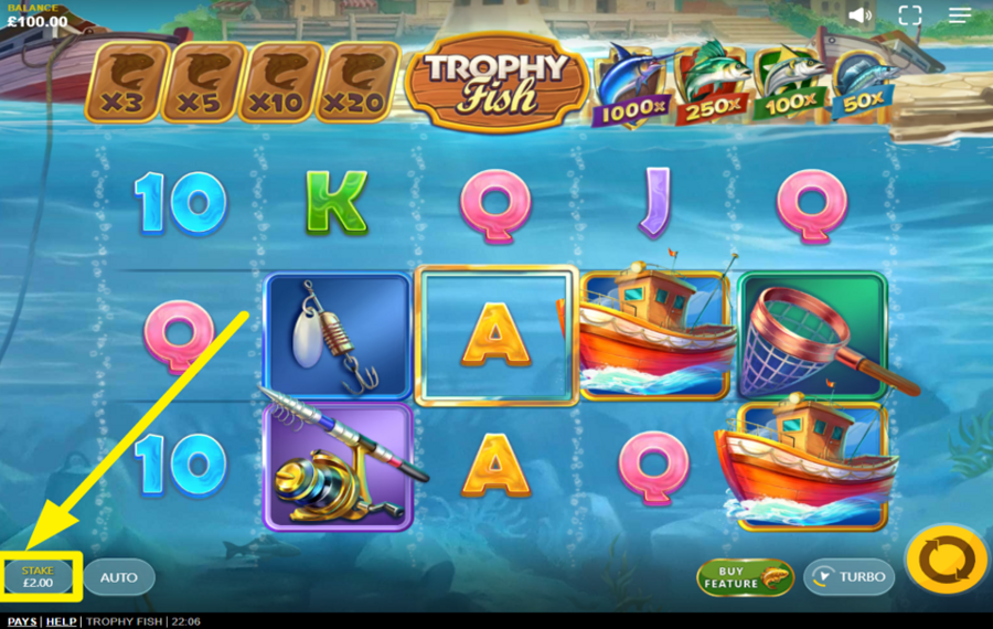 Trophy Fish SPECIFY YOUR WAGER.