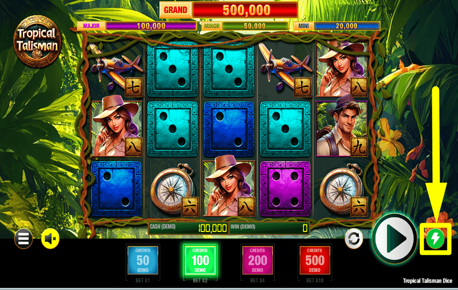 Tropical Talisman Dice ПЕРЕЙДИТЕ В ТУРБО-РЕЖИМ.