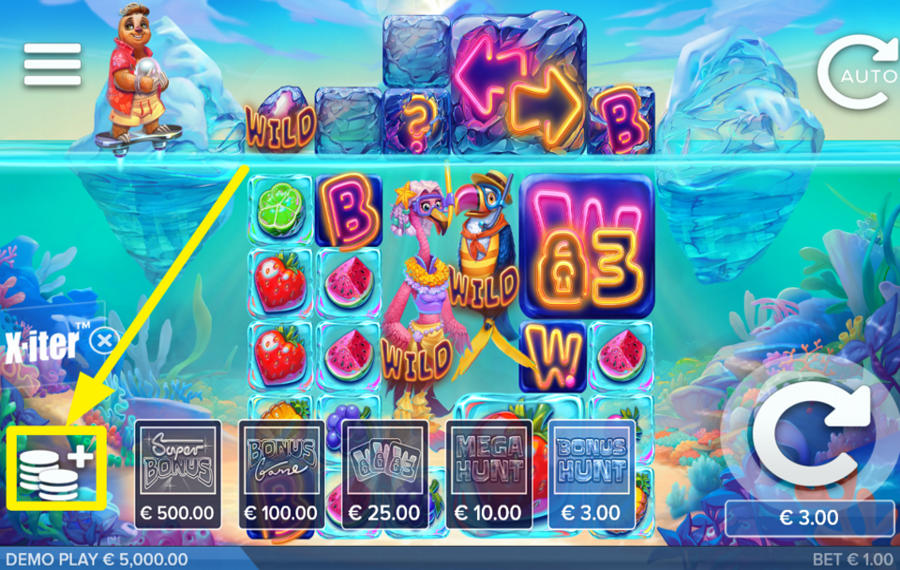 Tropicool 5 ОПРЕДЕЛИТЕ СУММУ СТАВКИ.