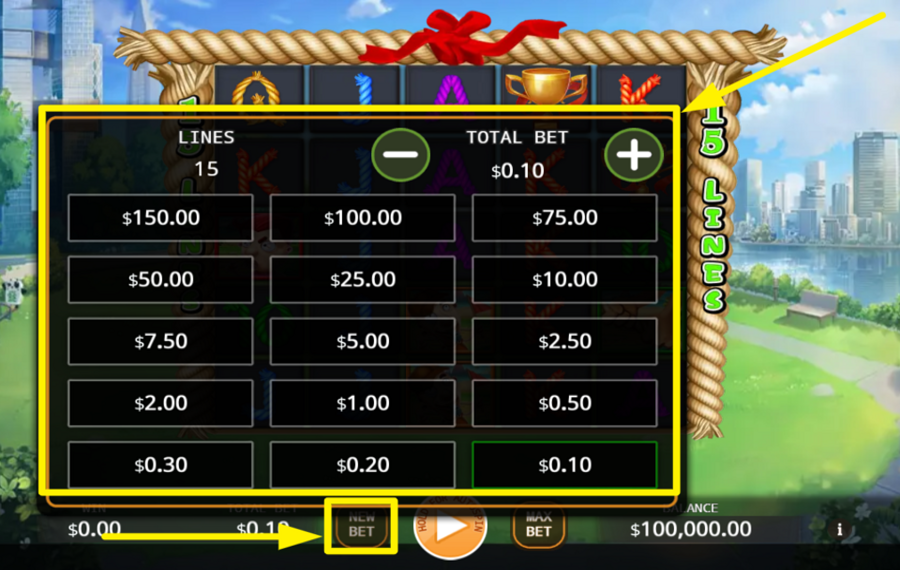 Tug of War ВЫБЕРИТЕ СУММУ СТАВКИ.