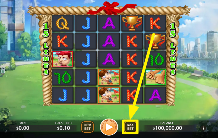 Tug of War ОПРЕДЕЛИТЕ НАИБОЛЬШИЙ ПРЕДЕЛ СТАВКИ.