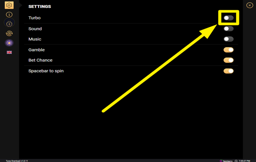 Tuna Overload ACCELERATE THE SPINS.