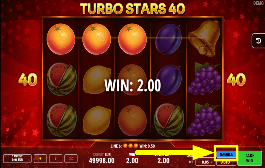 Turbo Stars 40 DARE TO GAMBLE.