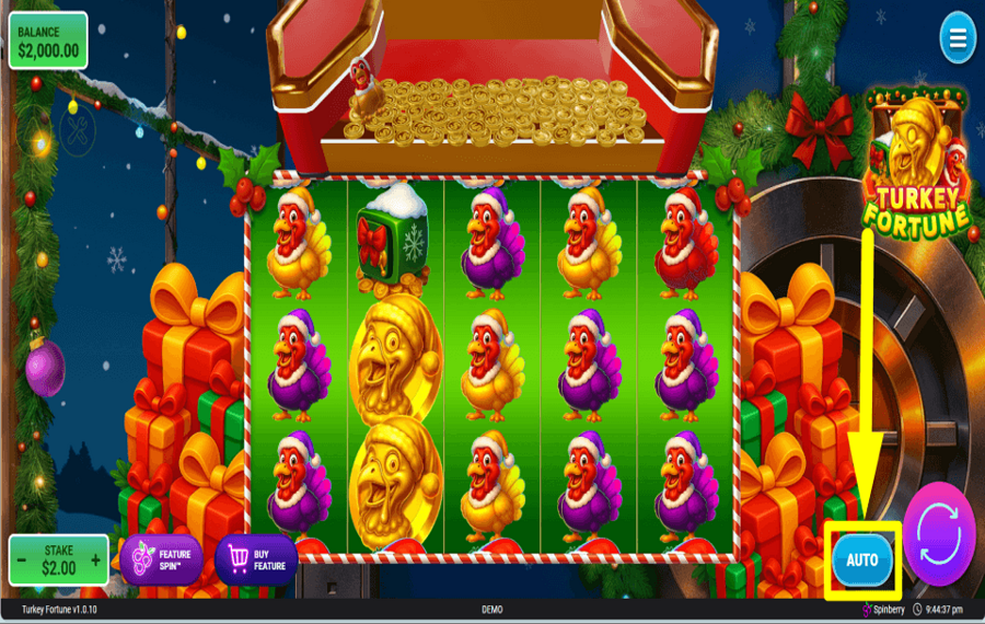 Turkey Fortune ACTIVER LA LECTURE AUTOMATIQUE.