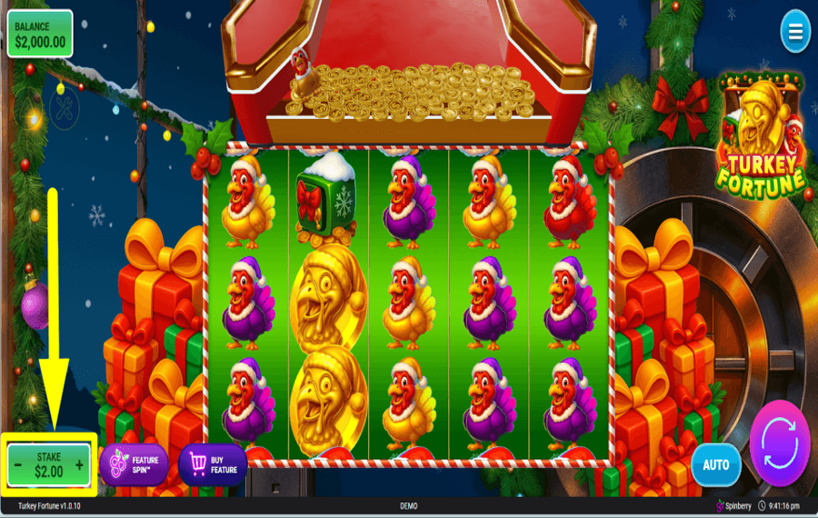 Turkey Fortune DÉTERMINER LA MISE.