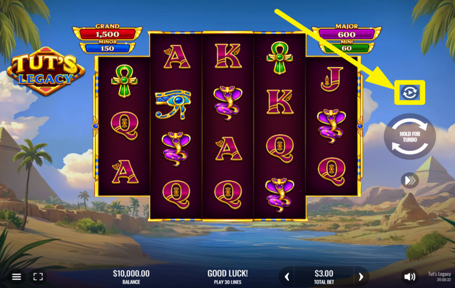 Tuts Legacy ATTIVARE LA CENTRIFUGA AUTOMATICA.