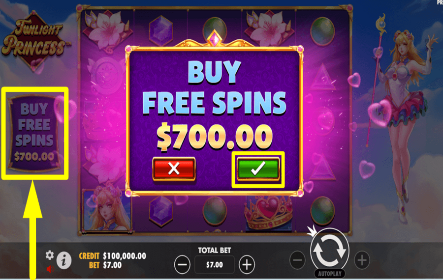 Twilight Princess ACQUIRE FREE SPINS.