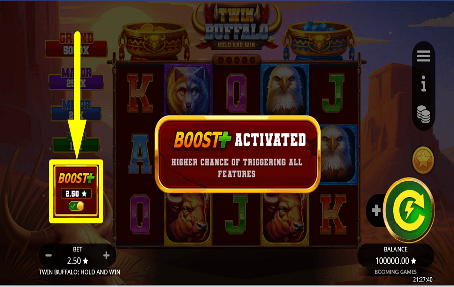 Twin Buffalo Hold and Win COGLI LA TUA OCCASIONE.