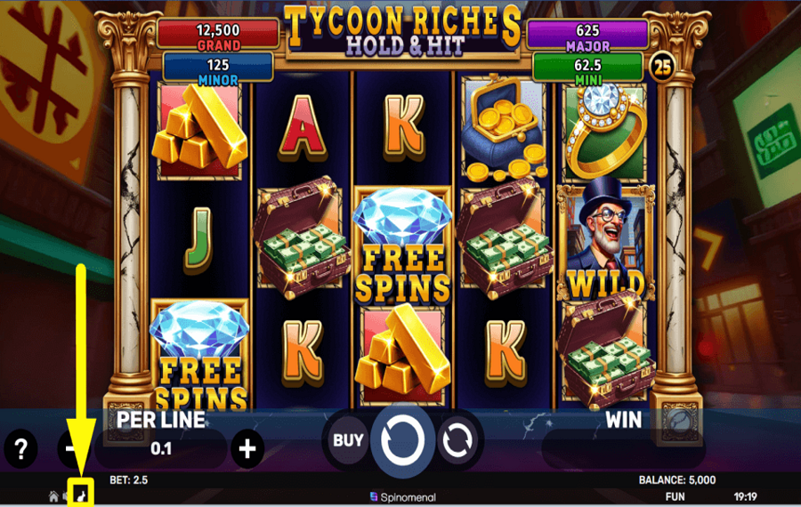 Tycoon Riches Hold and Hit SPEED UP THE GAME.