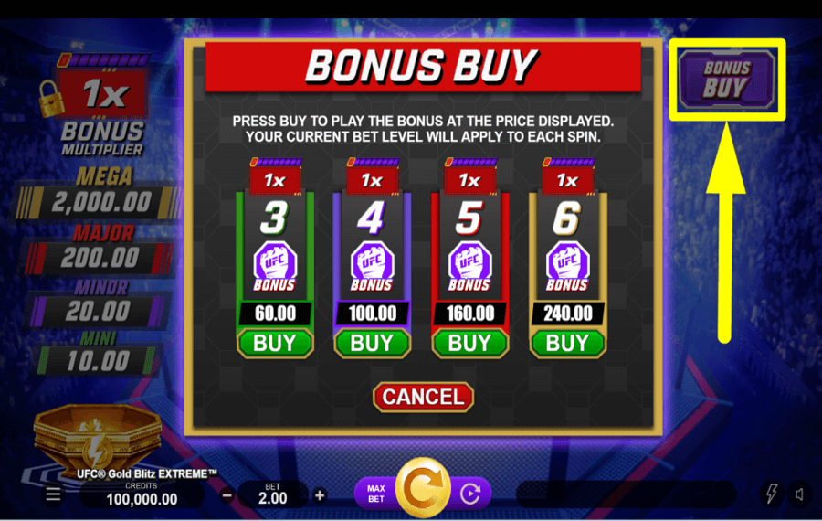 UFC Gold Blitz Extreme NUTZEN SIE DEN BONUS.