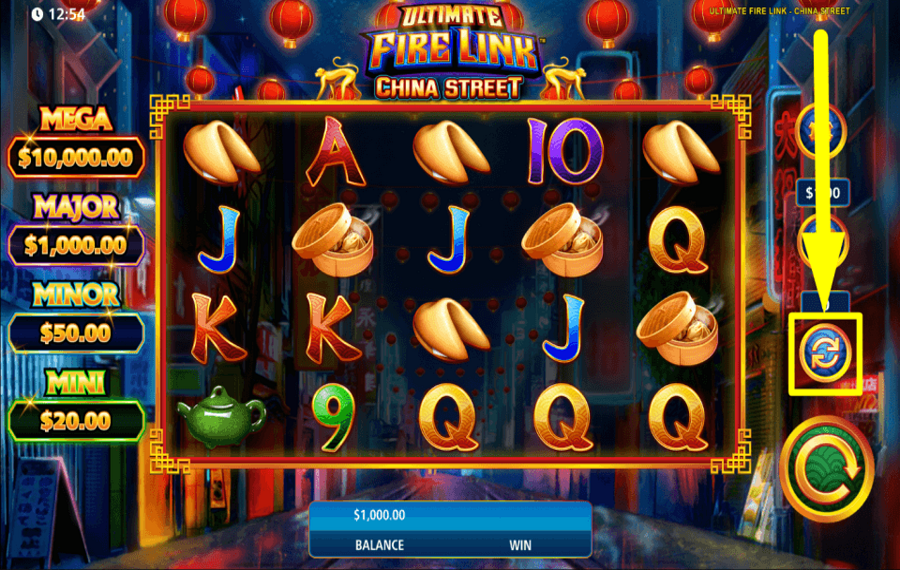 Ultimate Fire Link China Street AUTOMATISCHE DREHEN EINSTELLEN.