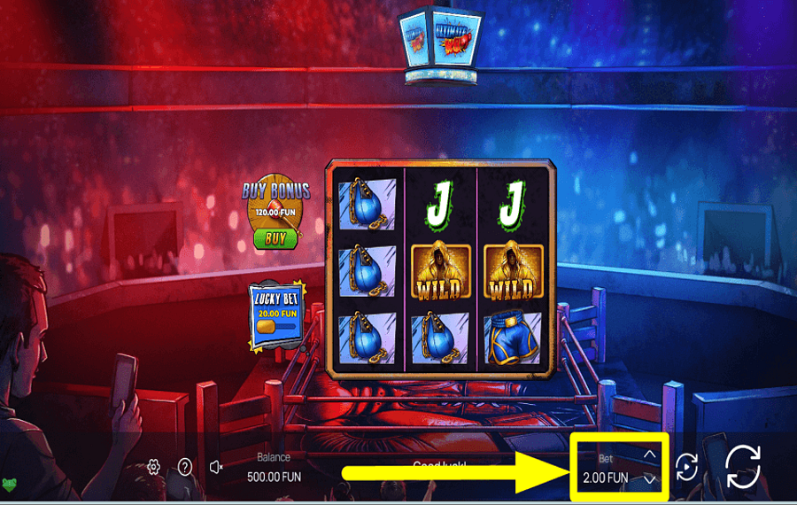 Ultimate KO 賭け金を選択してください。