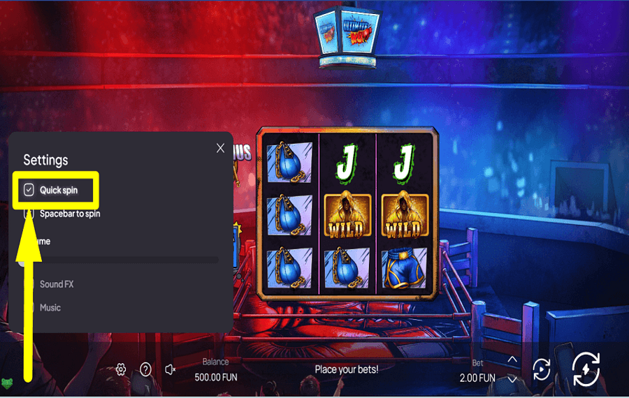 Ultimate KO ゲームのスピードを上げよう。